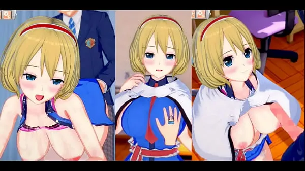 大Eroge Koikatsu! ] Touhou Alice Margatroid rubs her boobs H! 3DCG Big Breasts Anime Video (Touhou Project) [Hentai Game顶级剪辑