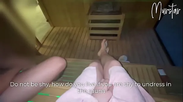 Risky blowjob in hotel sauna.. I suck STRANGER Klip teratas Besar