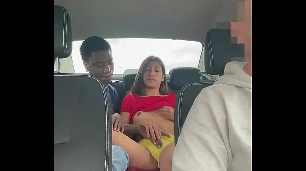 Big Hidden camera records a young couple fucking in a taxi top Clips