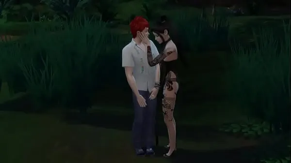 Tattooed Asian dragged a modest freak into the forest and fucked him dirty Klip teratas Besar