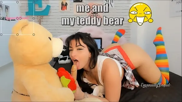 Roleplay sexy and naughty student caught on tape playing with her teddy bear so hot Klip teratas besar