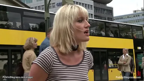 Grote Blonde group anal fucked in public topclips