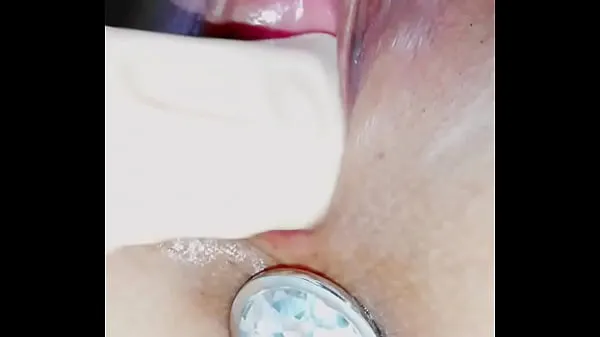 Big Close up dildo fucking my wet pussy masturbation top Clips