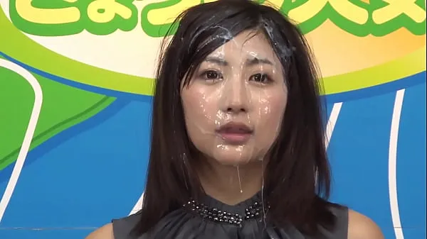 Big News Announcer BUKKAKE, Japanese, censored, second girl top Clips