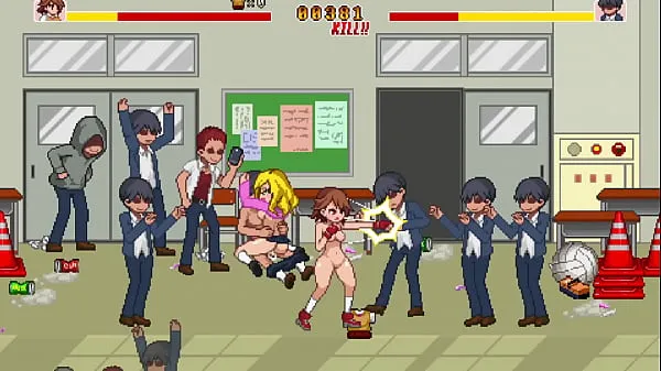 Big School dot fight* Hot teen gets fucked by classmates eager for pussy and ready to fill her with cum | Hentai Games Gameplay | P1 top Clips