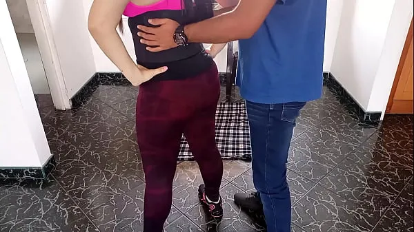 Big I fucked my best friend's wife when she was going to train at my house: it was bad but how can I stand her rich ass and even more so with the tight lycra she had on top Clips
