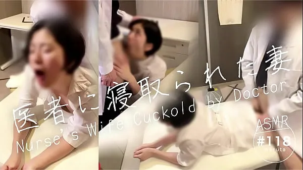 cuckold]“Husband, I’m sorry…!”Nurse's wife is trained to dirty talk by doctor in hospital[For full videos go to Membership Clip hàng đầu lớn