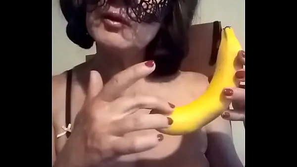 Big playing with banana top Clips