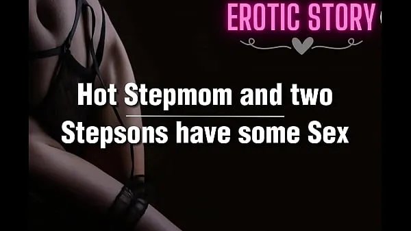 بڑے Hot Stepmom and two Stepsons have some Sex ٹاپ کلپس