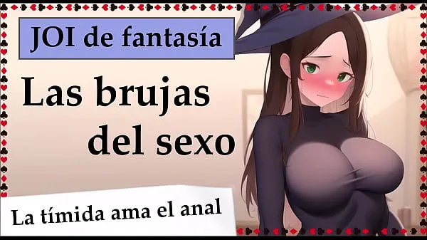 بڑے The sex witches. Shy witch loves anal. COMPLETE JOI in Spanish ٹاپ کلپس