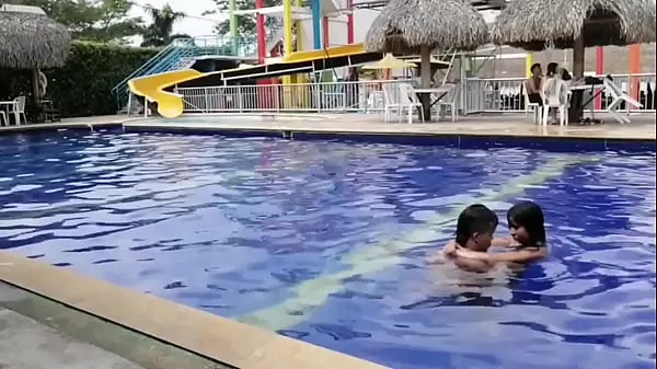 Big We gave each other a delicious fuck the dwarf and I in the pool we started masturbating and fucked until he ran top Clips