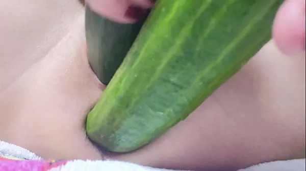 Big I develop both holes with cucumber and zucchini at the same time and separately. And I make you squirt top Clips