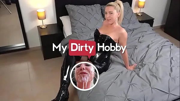 MyDirtyHobby - Busty blonde gets her ass fucked big a big cock Klip teratas besar