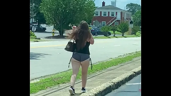 Big Fat plump ass in booty shorts top Clips