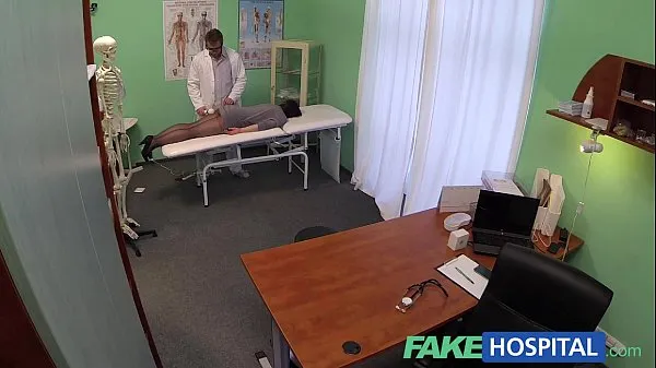 Big Fake Hospital G spot massage gets hot brunette patient wet top Clips