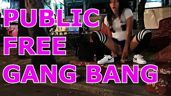 بڑے Gang bang en la calle, llega la policia ٹاپ کلپس