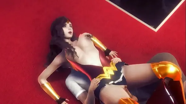 คลิปยอดนิยม Wonder woman new cosplay having sex with a man animation hentai video คลิปยอดนิยม