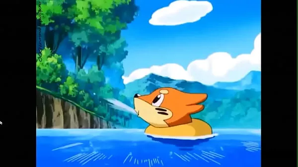 Big Pokèmon - Jessie topless squirted from Buizel top Clips