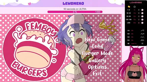 大VTuber LewdNeko Plays Femboy Burgers顶级剪辑