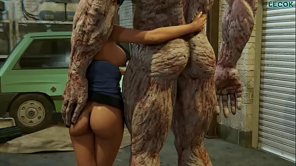 Big Jill Valentine is impressed with Nemesis manhood 3D Animation top Clips