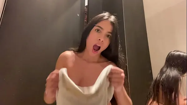 Big They caught me in the store fitting room squirting, cumming everywhere top Clips