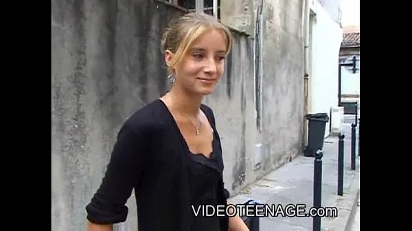 18 years old blonde teen first casting Klip teratas Besar