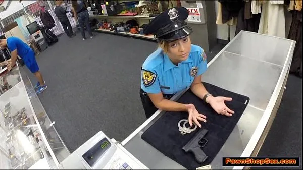 Big Police officer pawns her gun and is fucked top Clips